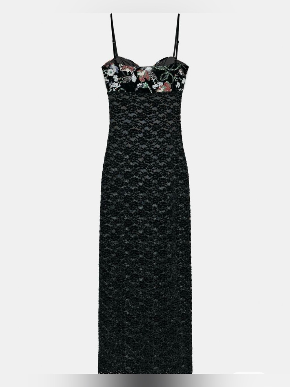 Zara lace embroidery midi dress - Picture 5 of 5